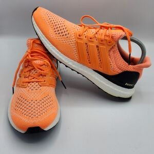 Women's 7 Adidas UltraBoost 1.0 Running Sneakers Flash Orange Athletic Shoes